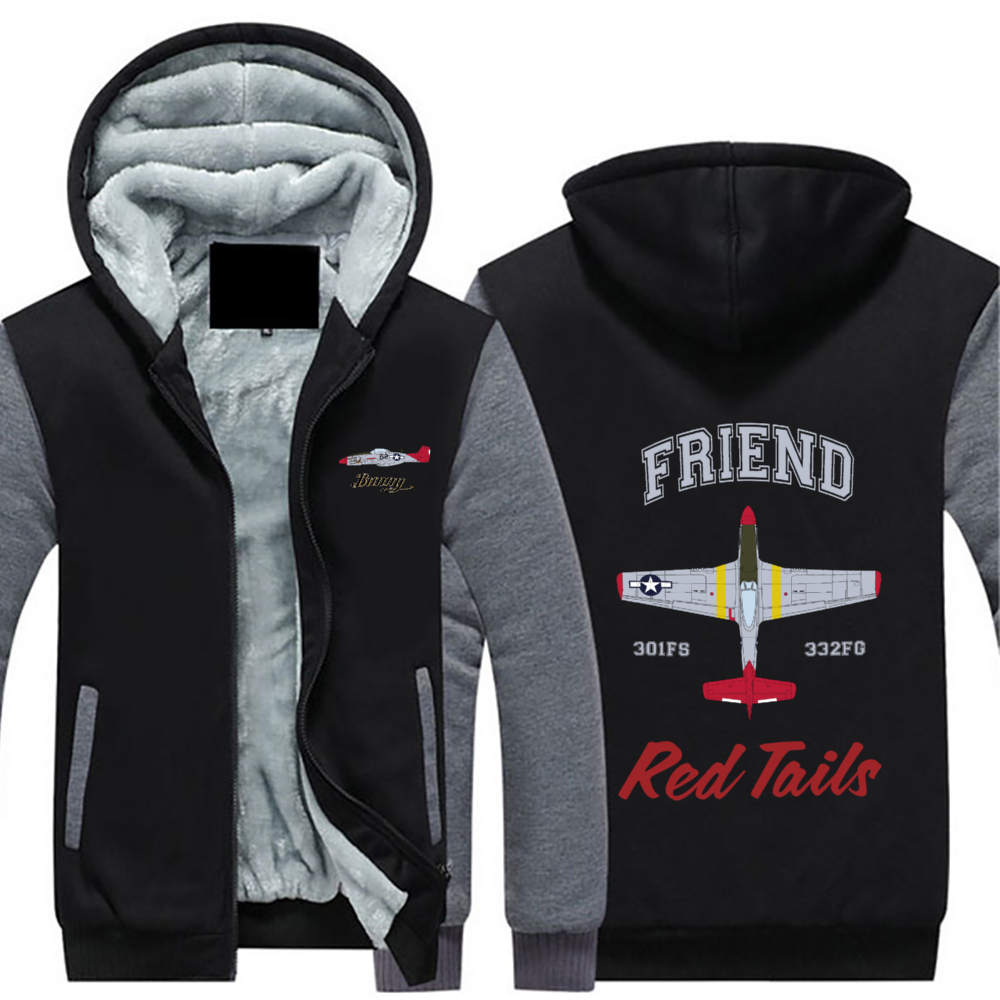 P-51 "Bunny" Sherpa Lined Full Zip Hoodie - I Love a Hangar