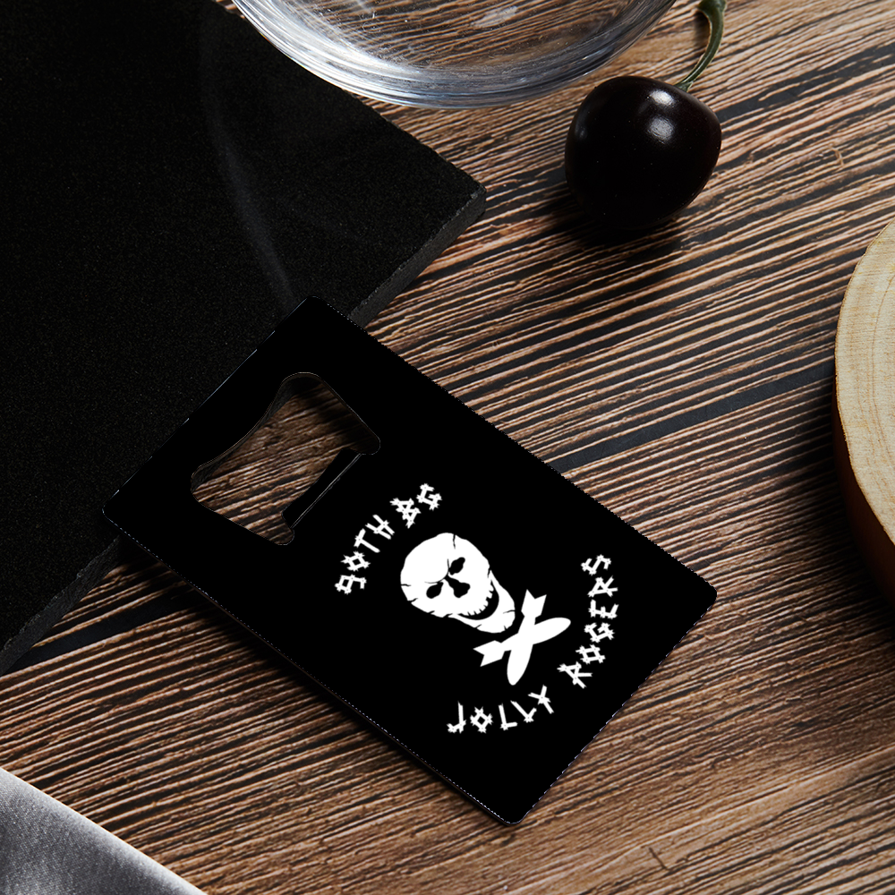 90th Bomb Group "Jolly Rogers" Stainless Steel Bottle Opener - I Love a Hangar