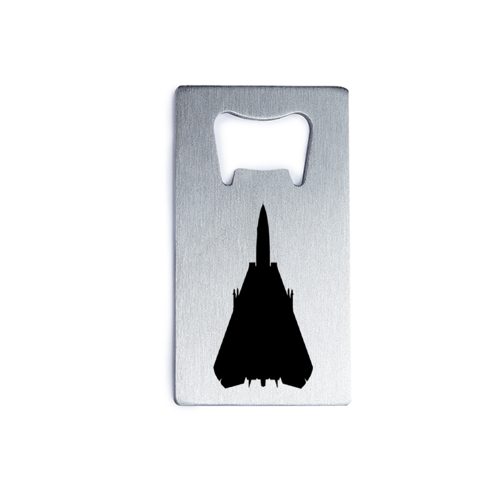 F-14 Tomcat "Any Time Baby!" Stainless Steel Bottle Opener - I Love a Hangar