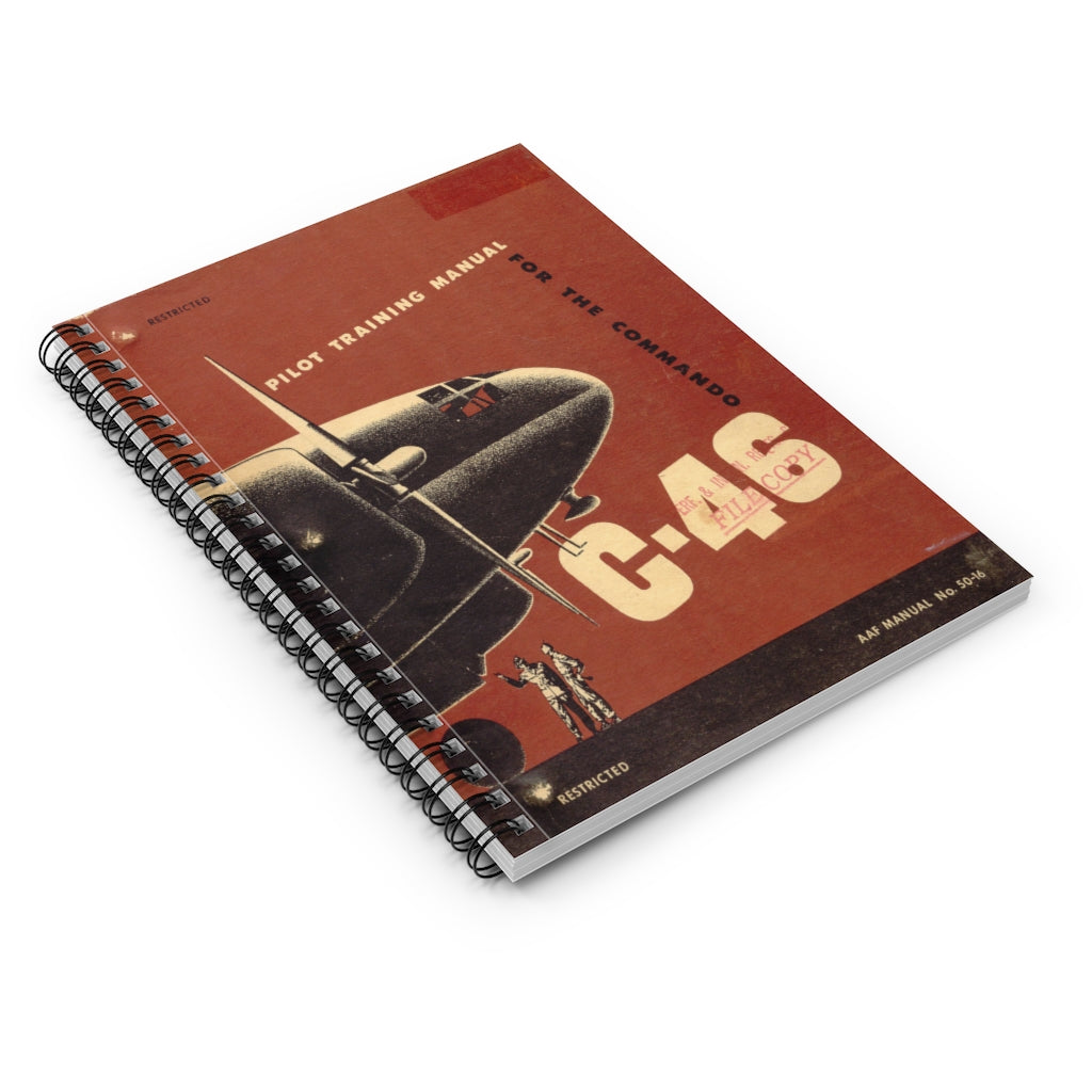 C-46 "Commando" Inspired Spiral Notebook - I Love a Hangar