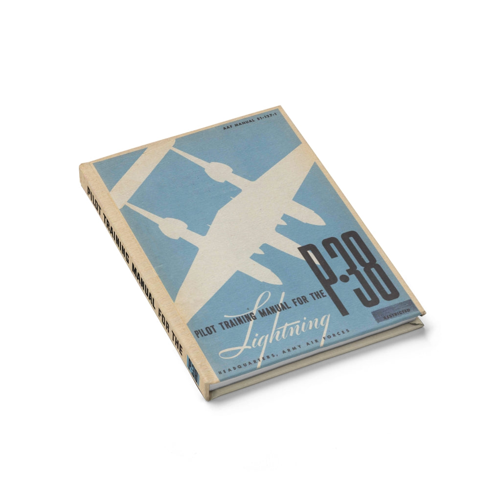 P-38 "Lightning" Inspired Hardcover Journal - I Love a Hangar