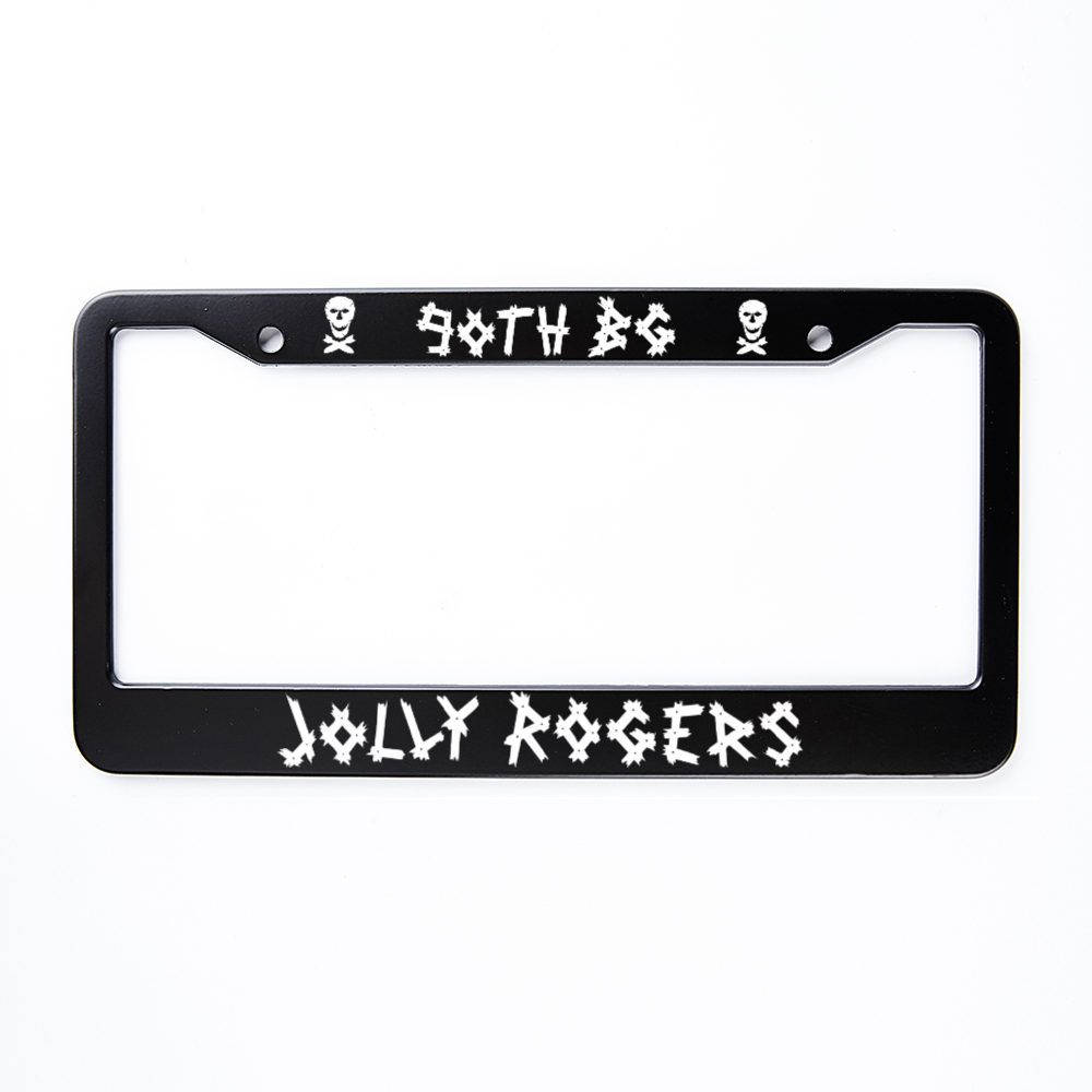 90th Bomb Group "Jolly Rogers" Inspired License Plate Frame - I Love a Hangar