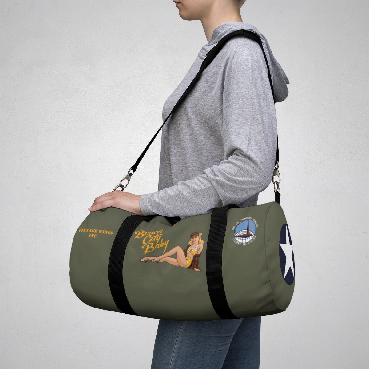 C-53 "Beach City Baby" Aviator's Duffel Bag - I Love a Hangar