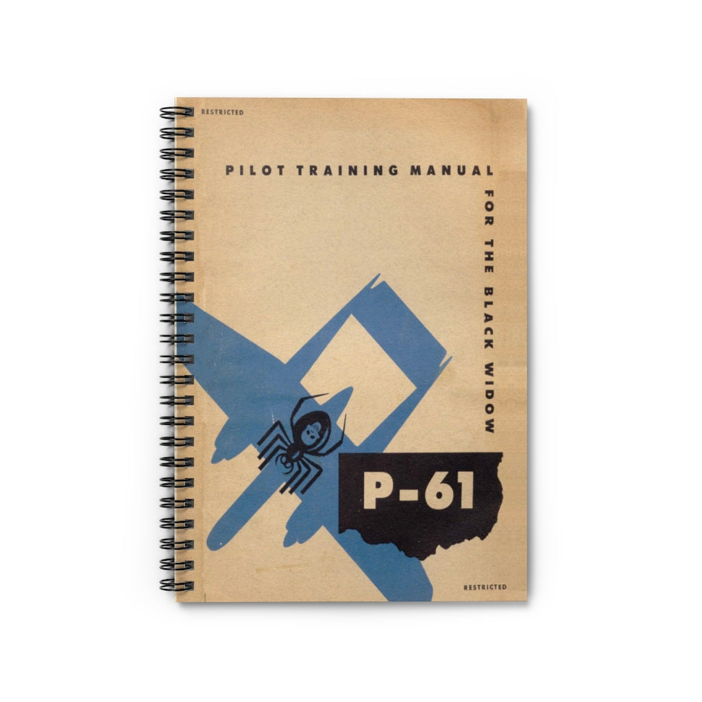 P-61 "Black Widow" Inspired Spiral Notebook - I Love a Hangar
