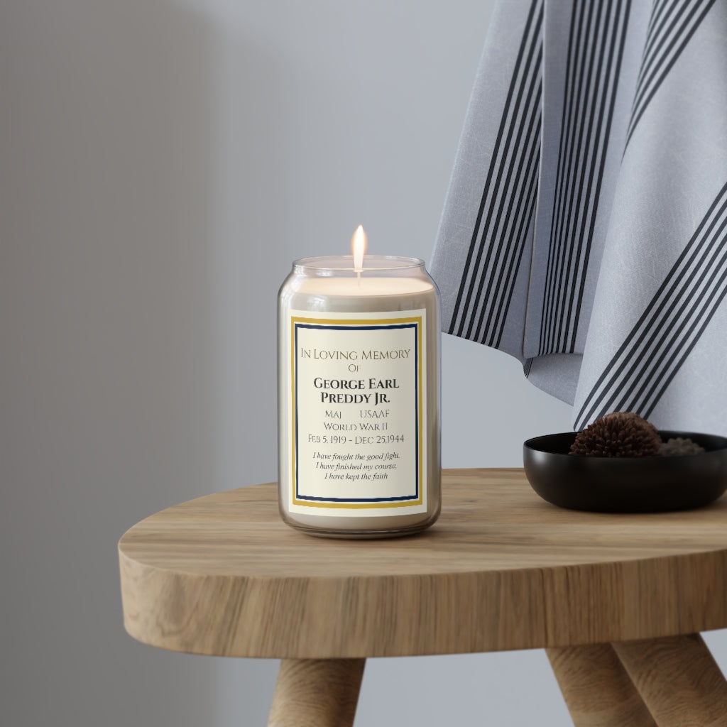 13.75 oz. Customizable Memorial Candle For Individual - I Love a Hangar