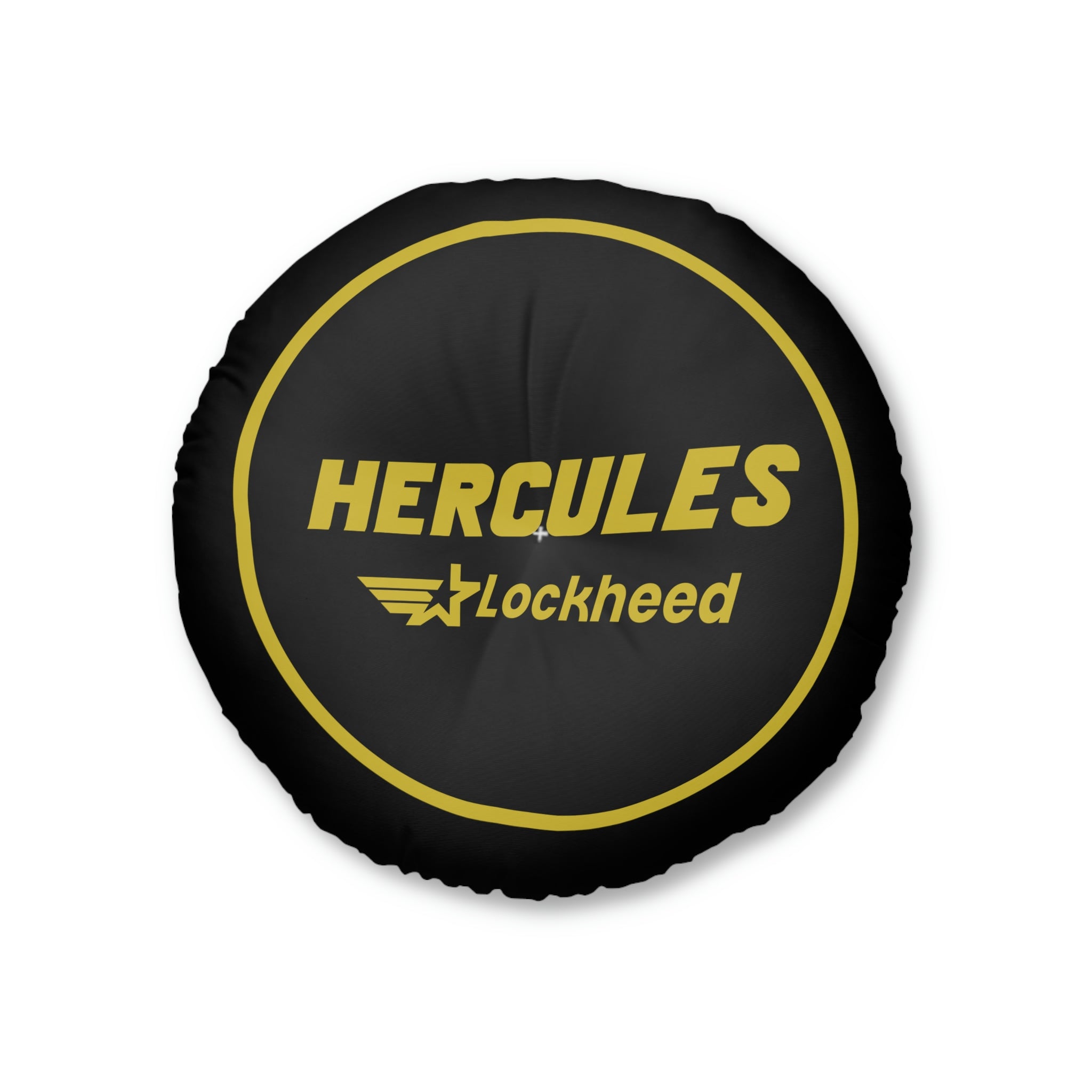 Hercules Tufted Floor Pillow, Round - I Love a Hangar