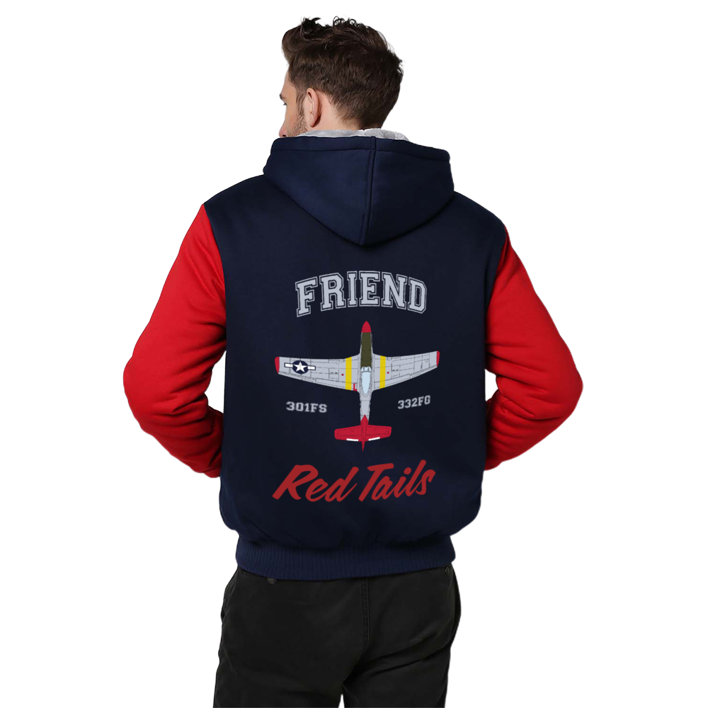 P-51 "Bunny" Sherpa Lined Full Zip Hoodie - I Love a Hangar