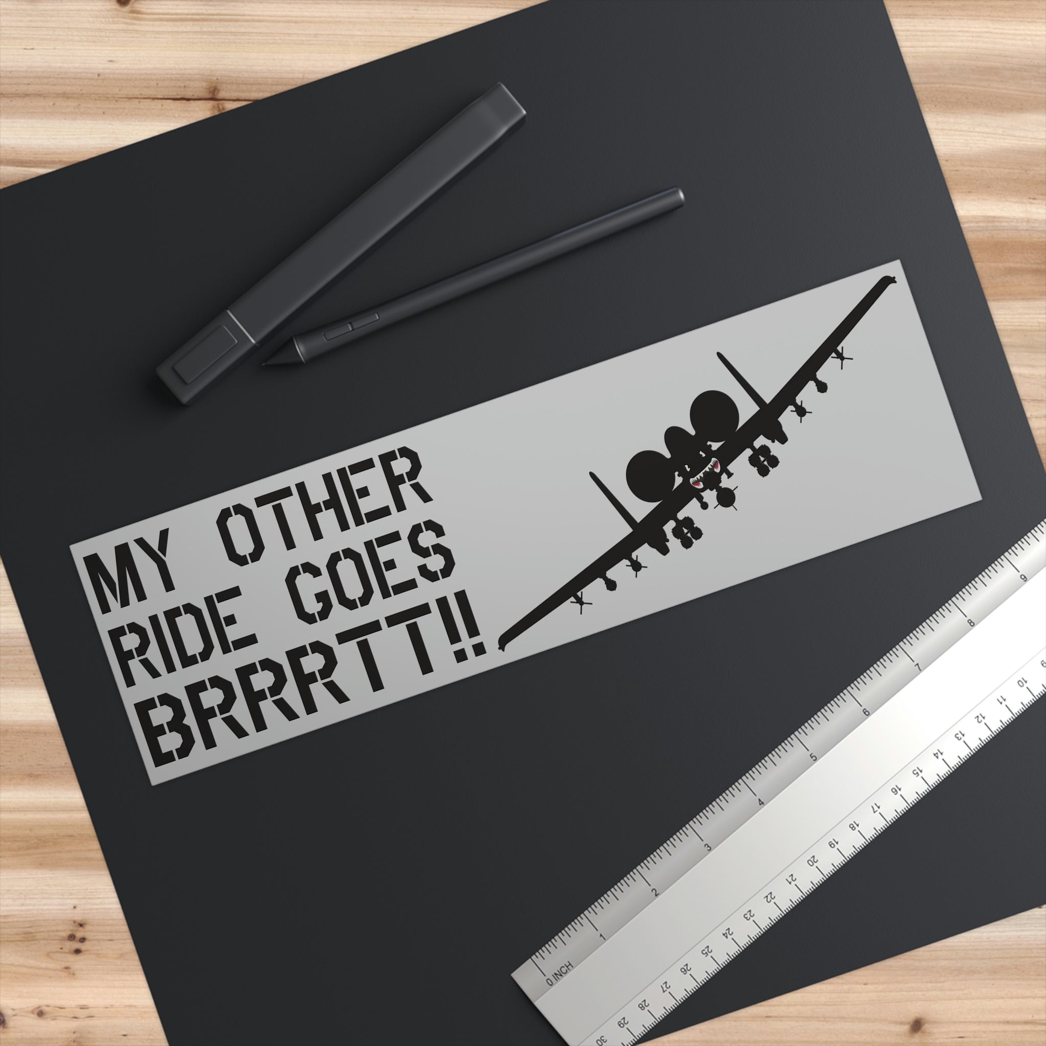 "My Other Ride Goes BRRRTT!!" Bumper Stickers - I Love a Hangar