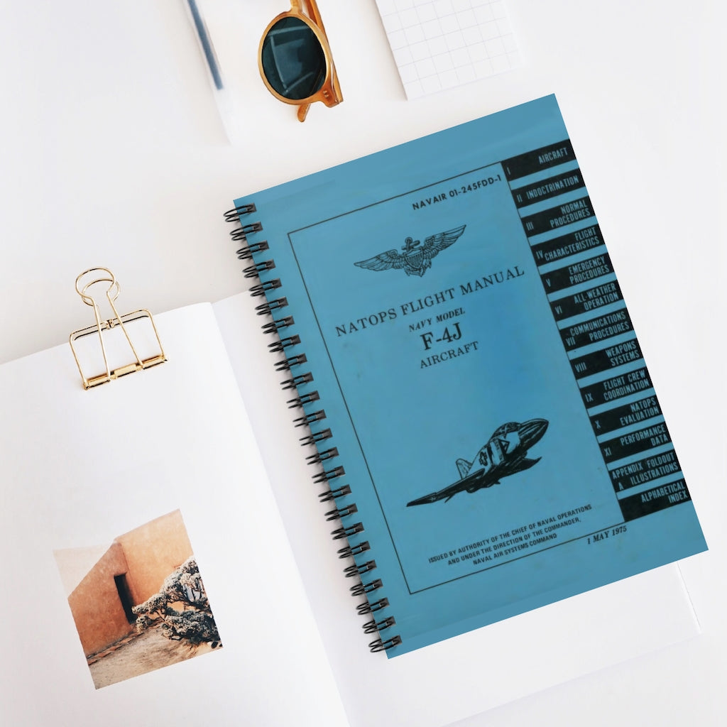 F-4J NATOPS Inspired Spiral Notebook - I Love a Hangar