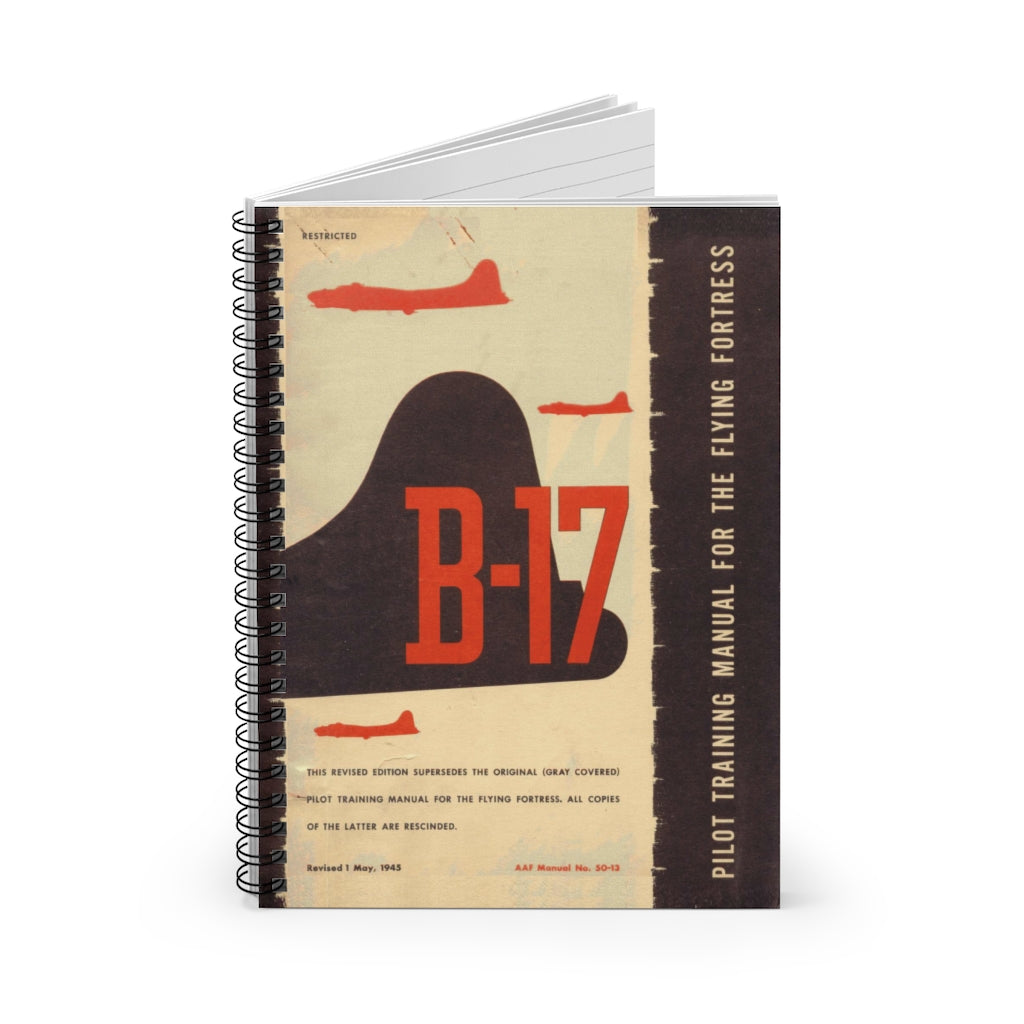 B-17 "Flying Fortress" Inspired Spiral Notebook - I Love a Hangar