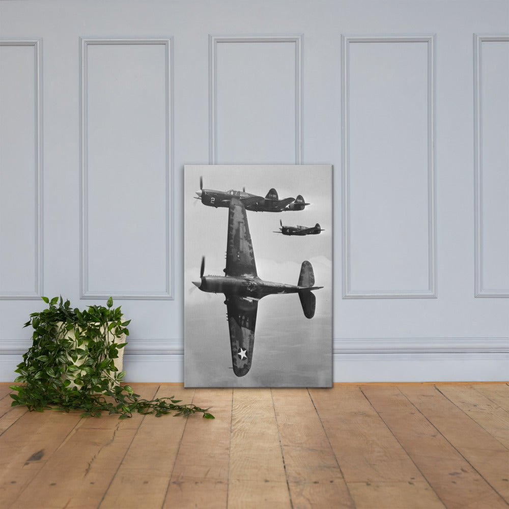 P-40 Warhawk Canvas - I Love a Hangar