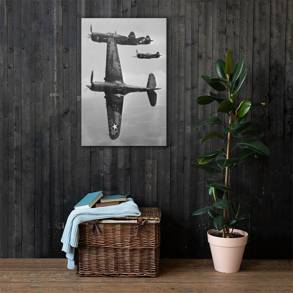 P-40 Warhawk Canvas - I Love a Hangar