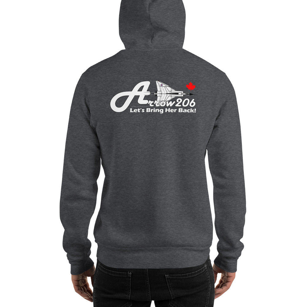 CF-105 Arrow #206 Unisex Heavy Blend Hoodie - I Love a Hangar