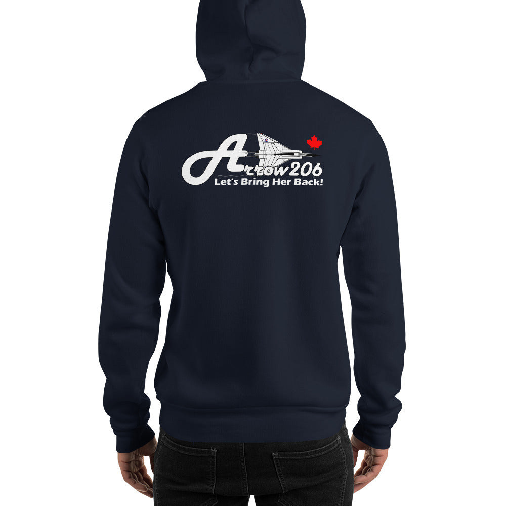 CF-105 Arrow #206 Unisex Heavy Blend Hoodie - I Love a Hangar