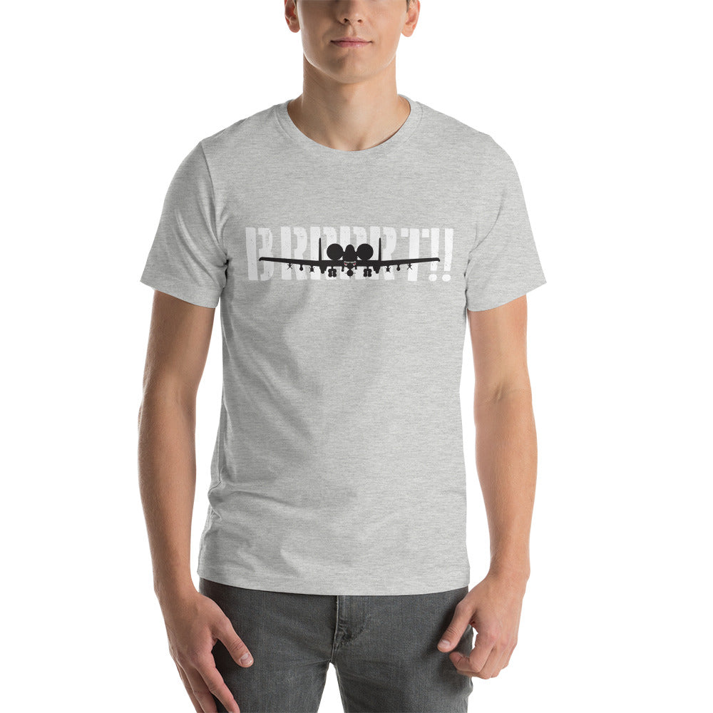 A-10 BRRRRT!! Short-Sleeve Unisex Premium T-Shirt | Bella + Canvas 3001 - I Love a Hangar