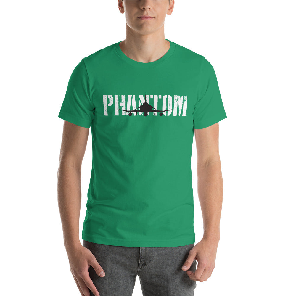 F-4 Phantom Short-Sleeve Unisex Premium T-Shirt | Bella + Canvas 3001 - I Love a Hangar