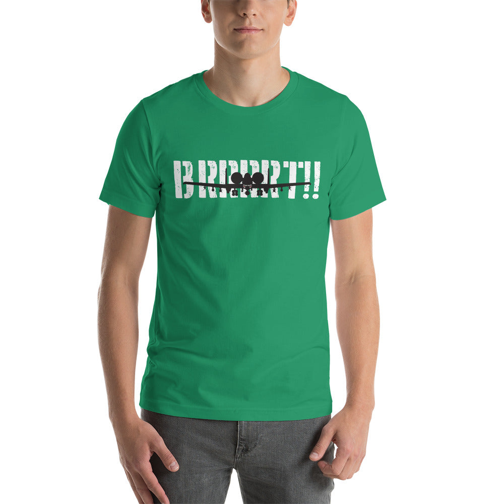 A-10 BRRRRT!! Short-Sleeve Unisex Premium T-Shirt | Bella + Canvas 3001 - I Love a Hangar
