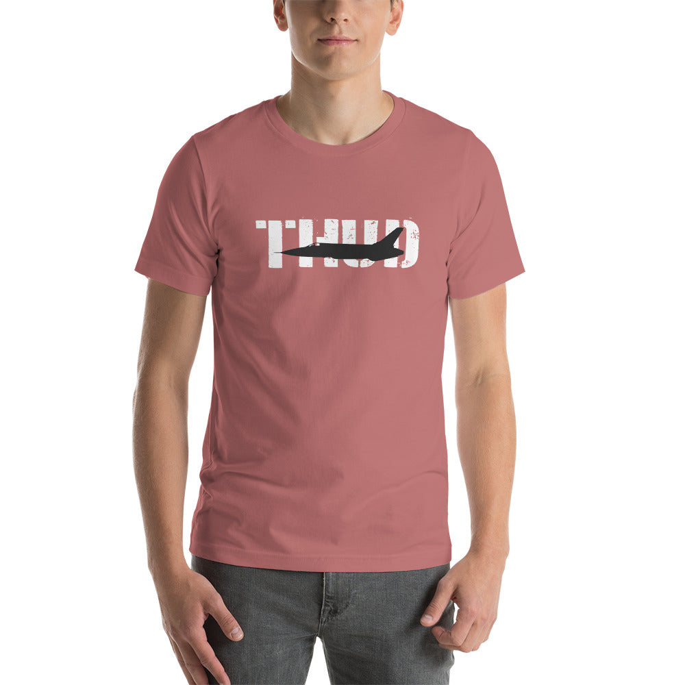 F-105 "Thud" Short-Sleeve Unisex Premium T-Shirt | Bella + Canvas 3001 - I Love a Hangar
