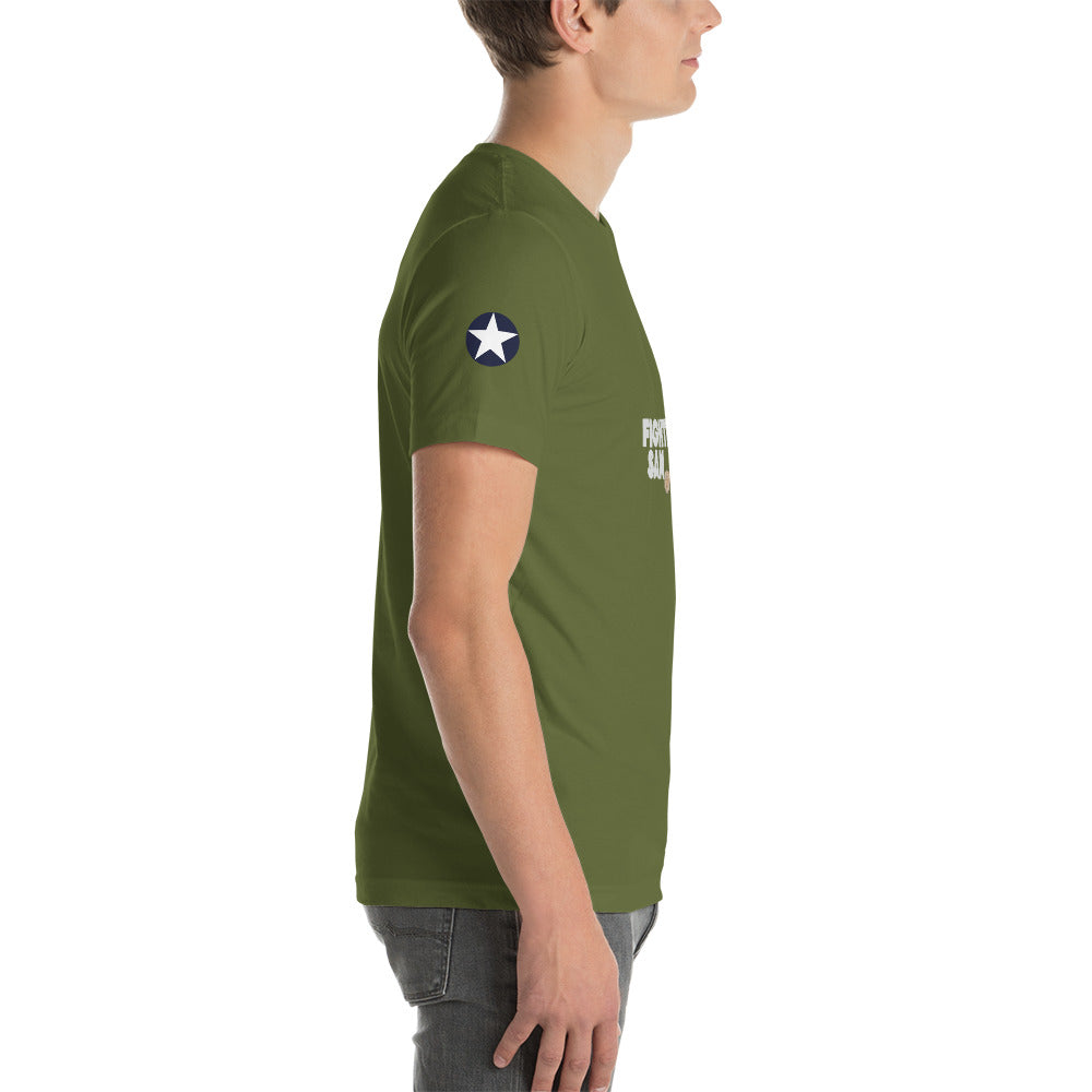 Printful Short-Sleeve Unisex T-Shirt - B-24 Fightin Sam - I Love a Hangar