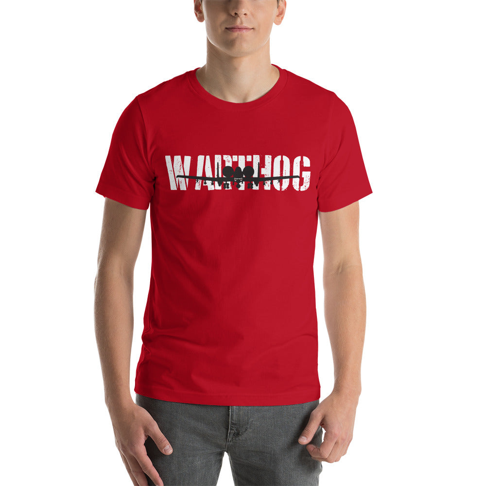 A-10 Warthog Short-Sleeve Unisex Premium T-Shirt | Bella + Canvas 3001 - I Love a Hangar