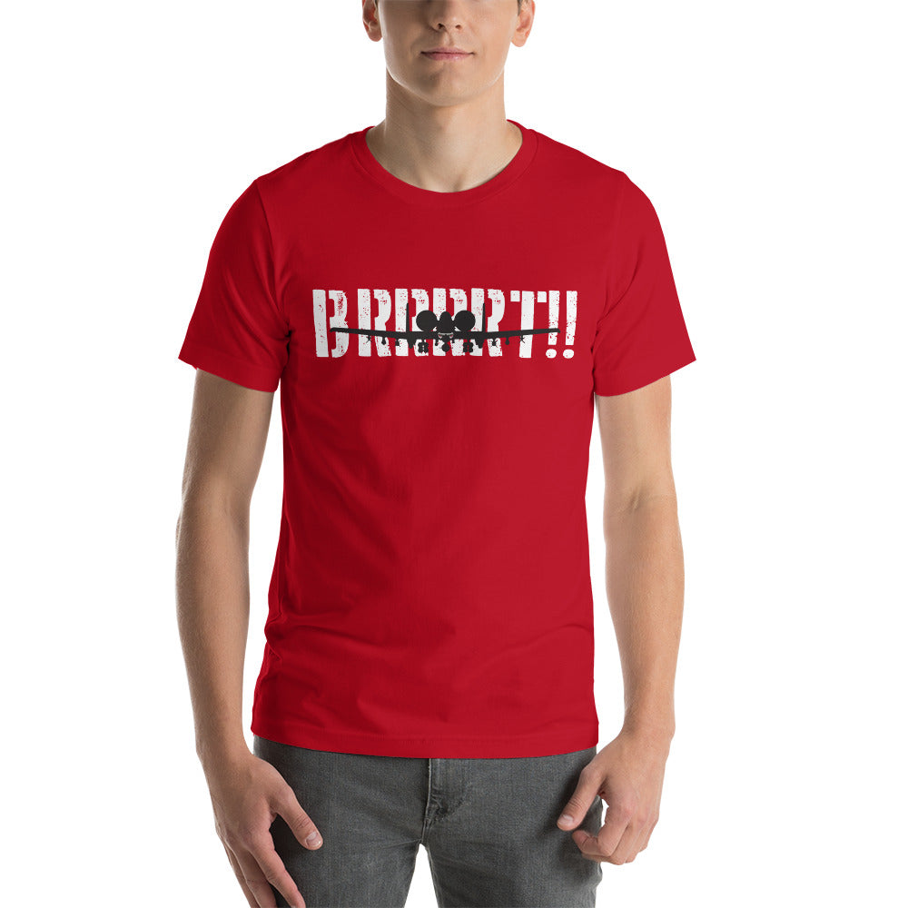 A-10 BRRRRT!! Short-Sleeve Unisex Premium T-Shirt | Bella + Canvas 3001 - I Love a Hangar