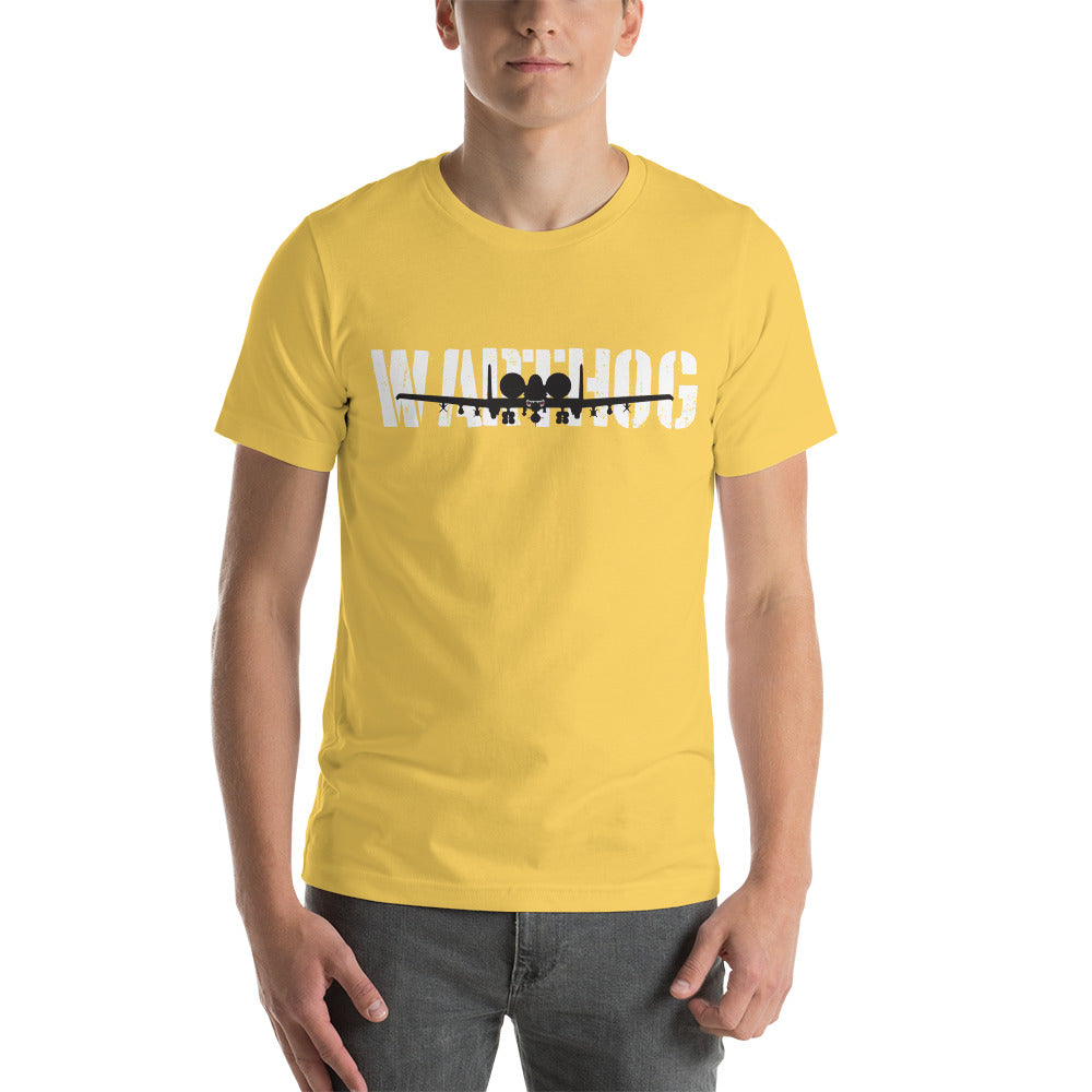 A-10 Warthog Short-Sleeve Unisex Premium T-Shirt | Bella + Canvas 3001 - I Love a Hangar