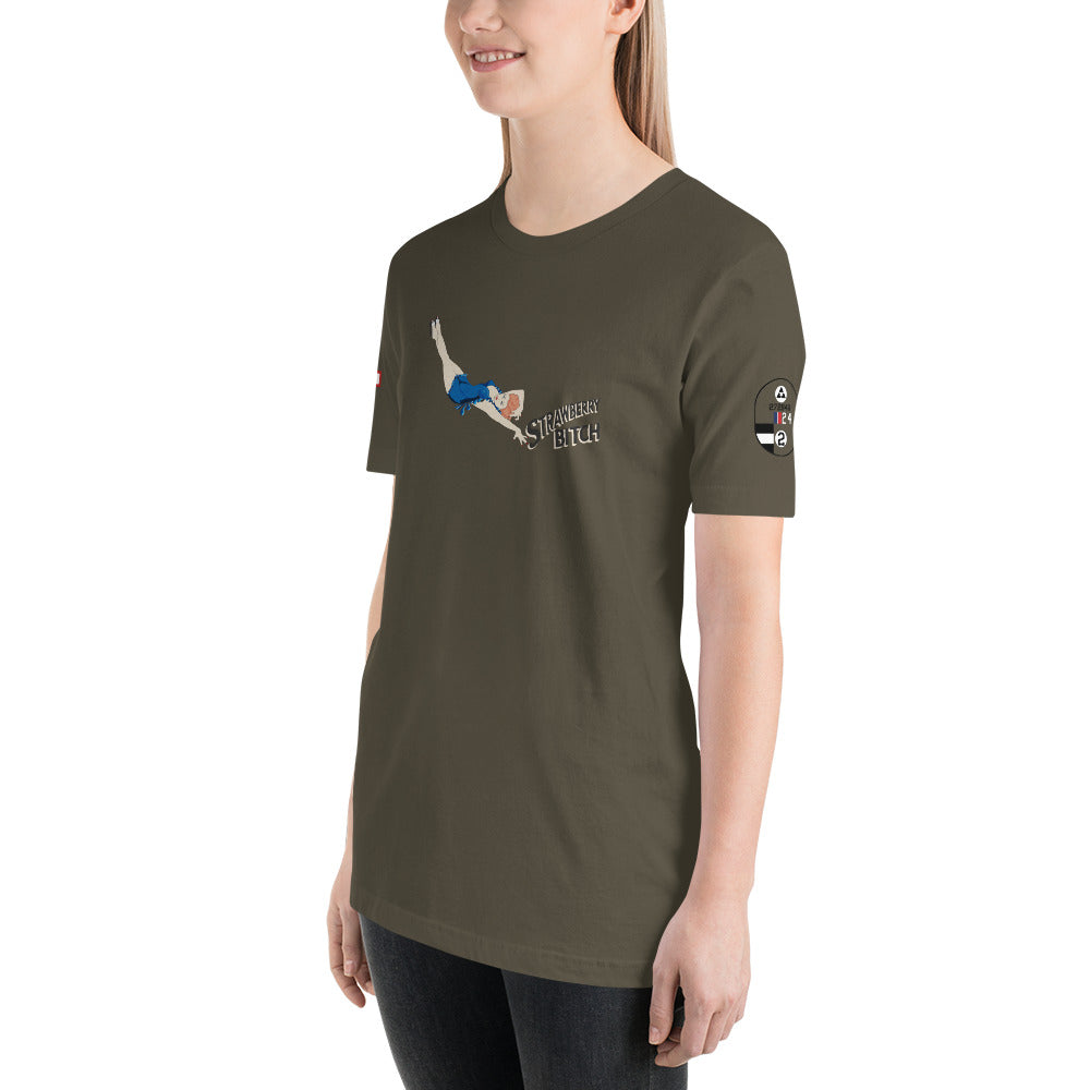 B-24 "Strawberry Bitch" 42-72843 Short-Sleeve Unisex Premium T-Shirt - I Love a Hangar