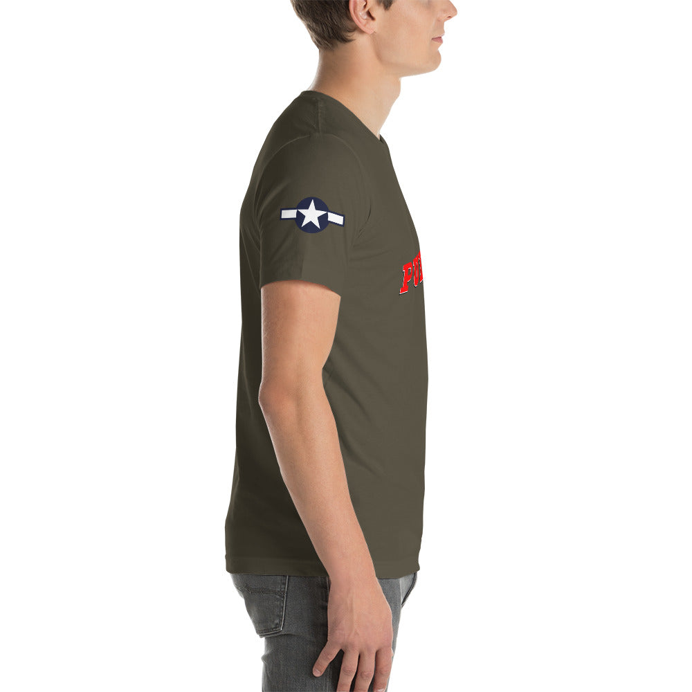 P-38 "Pudgy V" Short-Sleeve Unisex T-Shirt - I Love a Hangar