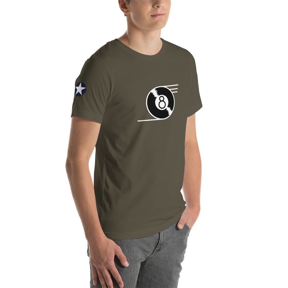 B-24 "Eight Ball" 41-23714 Short-Sleeve Unisex T-Shirt - I Love a Hangar