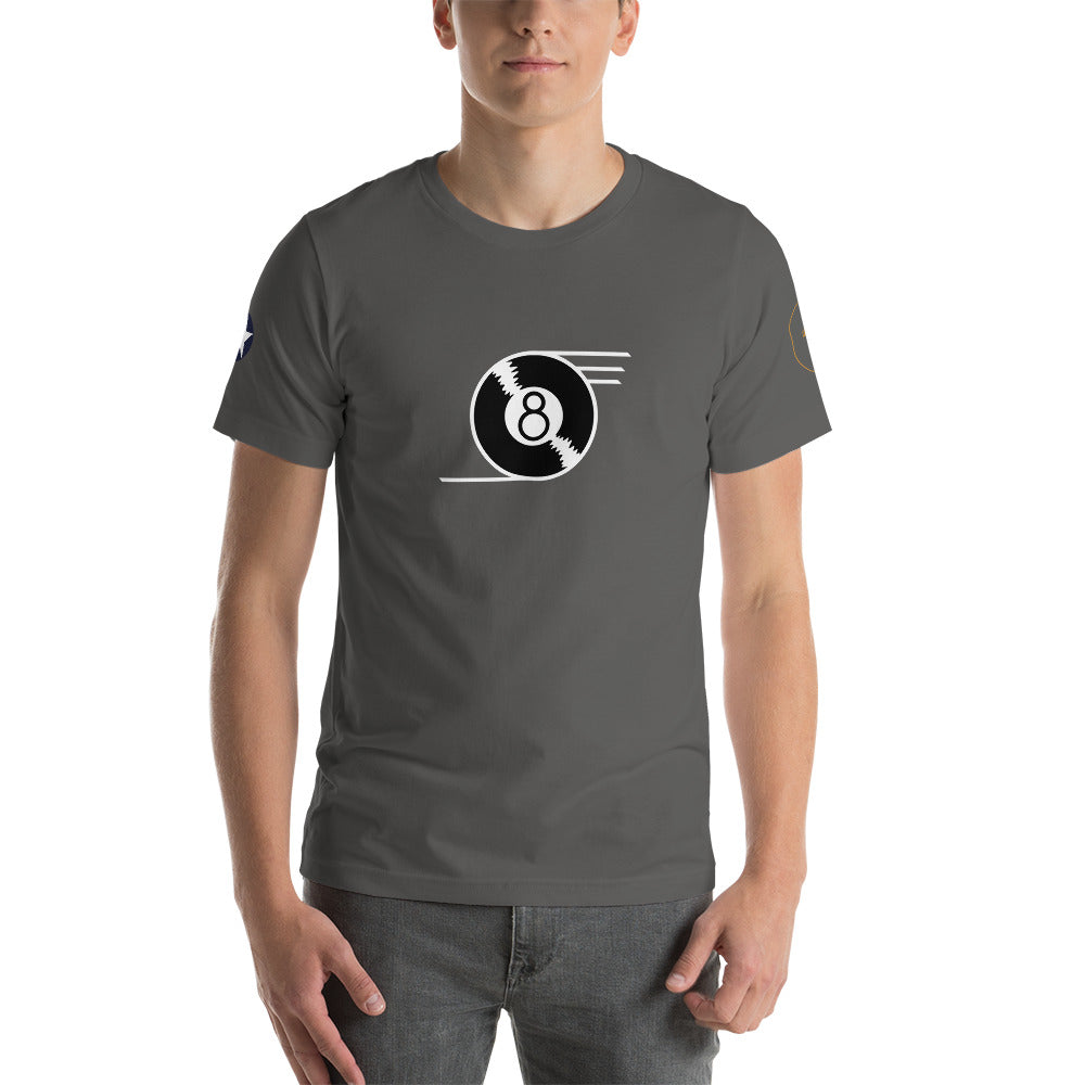 B-24 "Eight Ball" 41-23714 Short-Sleeve Unisex T-Shirt - I Love a Hangar
