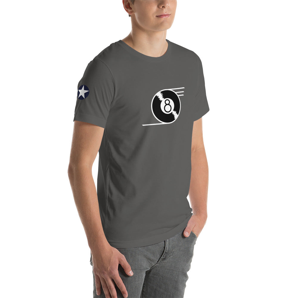 B-24 "Eight Ball" 41-23714 Short-Sleeve Unisex T-Shirt - I Love a Hangar