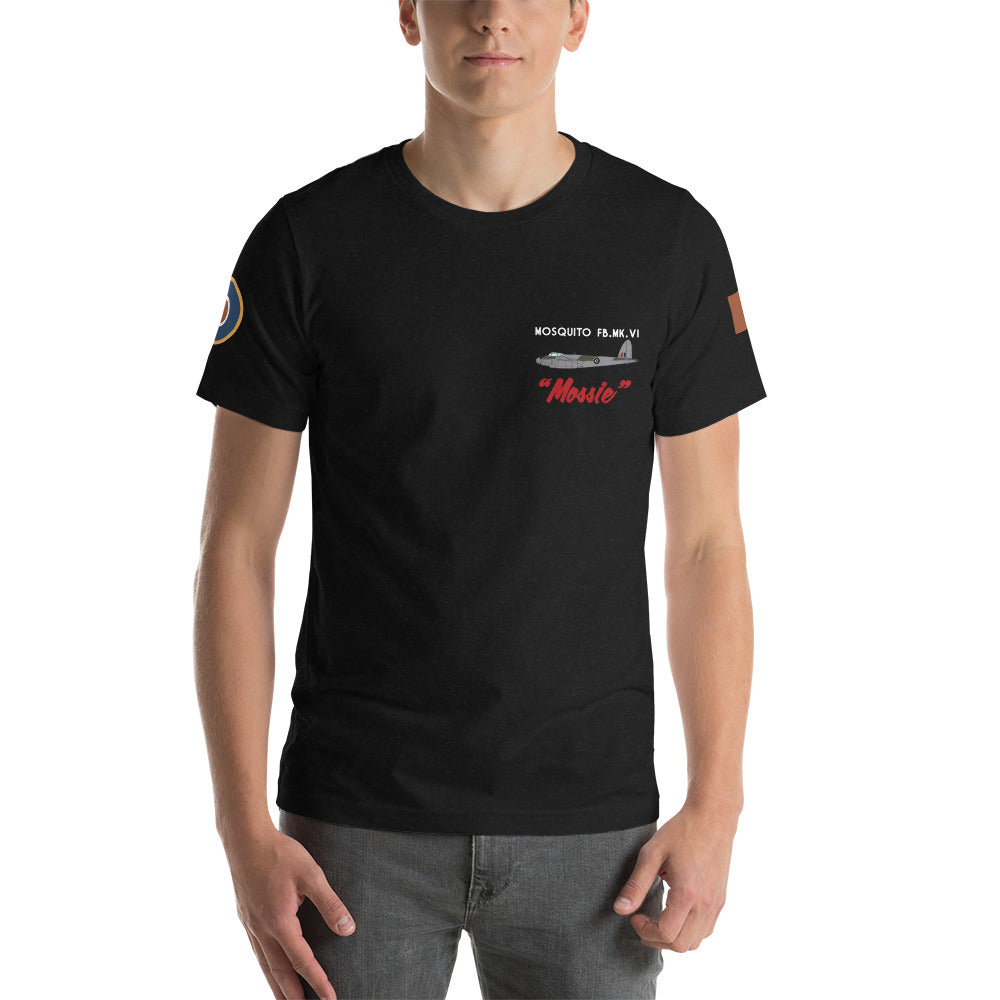 DH.98 Mosquite FB Mk. VI Short-Sleeve Unisex T-Shirt - I Love a Hangar