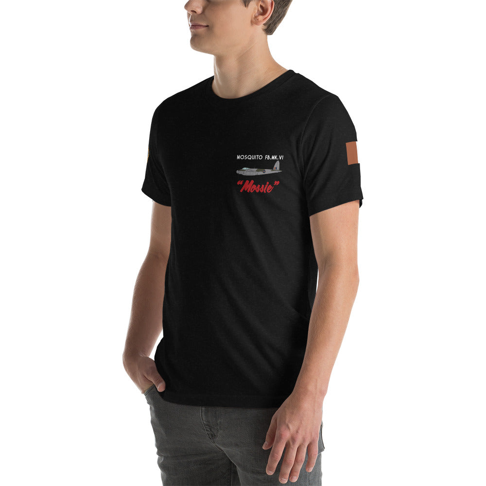 DH.98 Mosquite FB Mk. VI Short-Sleeve Unisex T-Shirt - I Love a Hangar