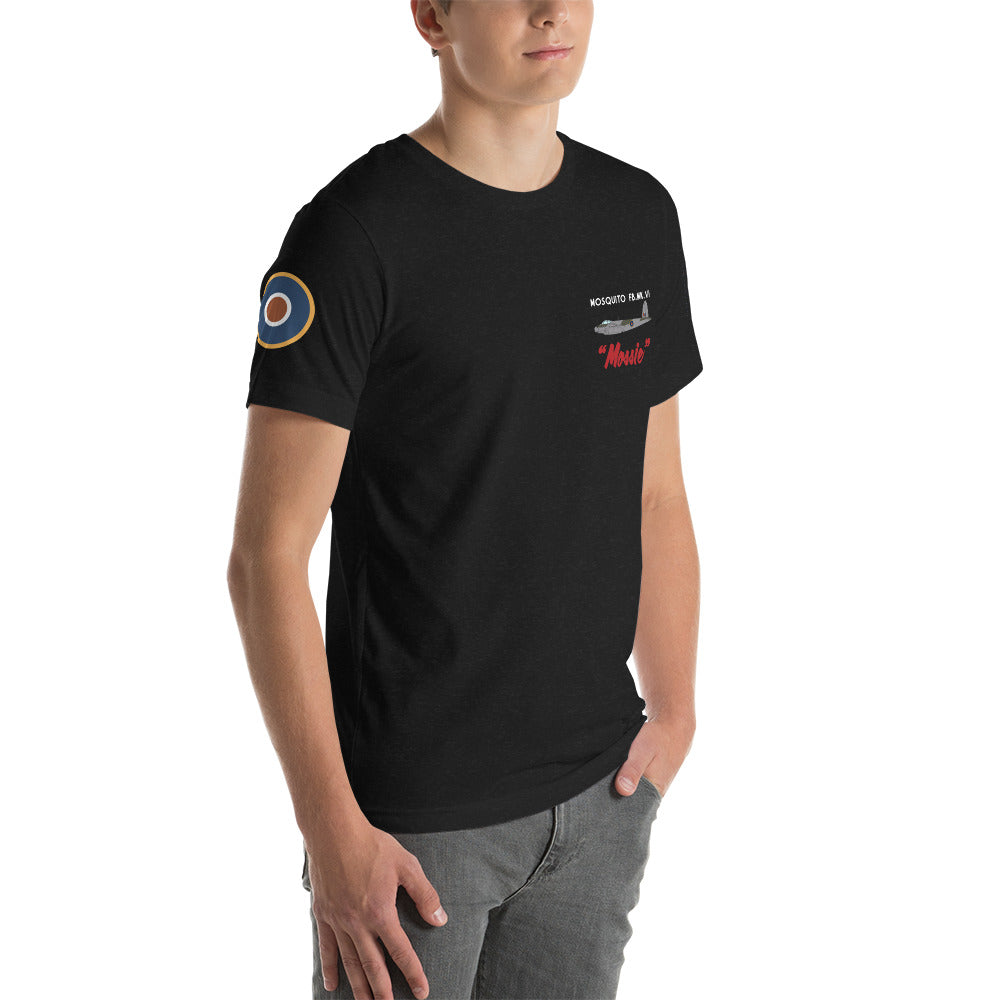 DH.98 Mosquite FB Mk. VI Short-Sleeve Unisex T-Shirt - I Love a Hangar