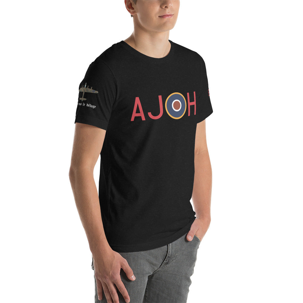 Avro Lancaster "AJ-H" Short-Sleeve Unisex T-Shirt - I Love a Hangar