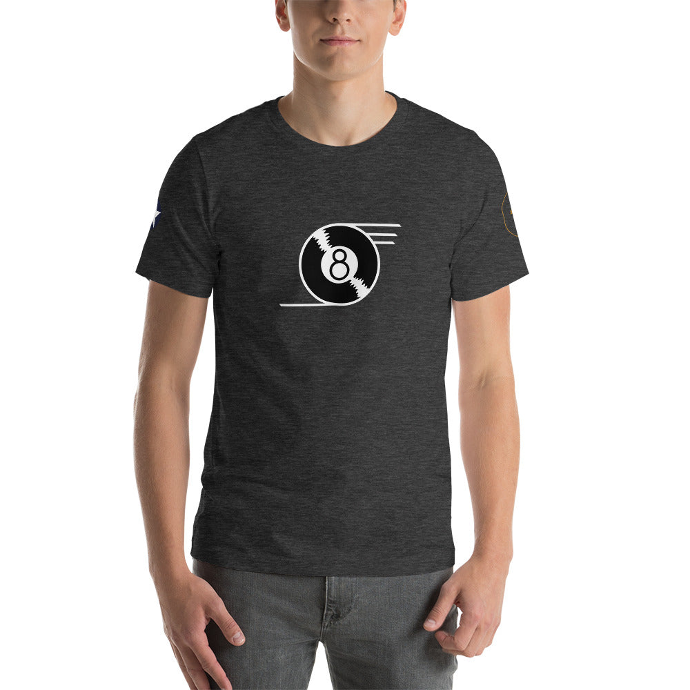 B-24 "Eight Ball" 41-23714 Short-Sleeve Unisex T-Shirt - I Love a Hangar