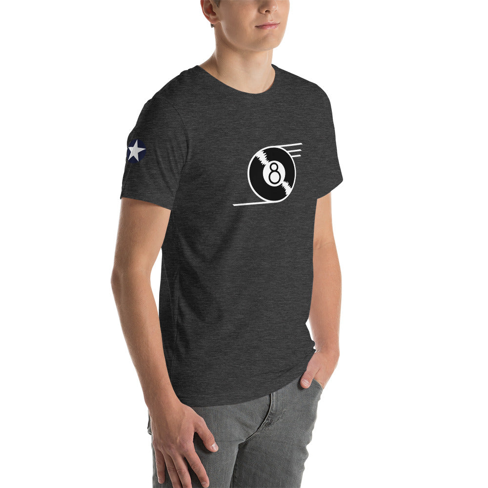 B-24 "Eight Ball" 41-23714 Short-Sleeve Unisex T-Shirt - I Love a Hangar