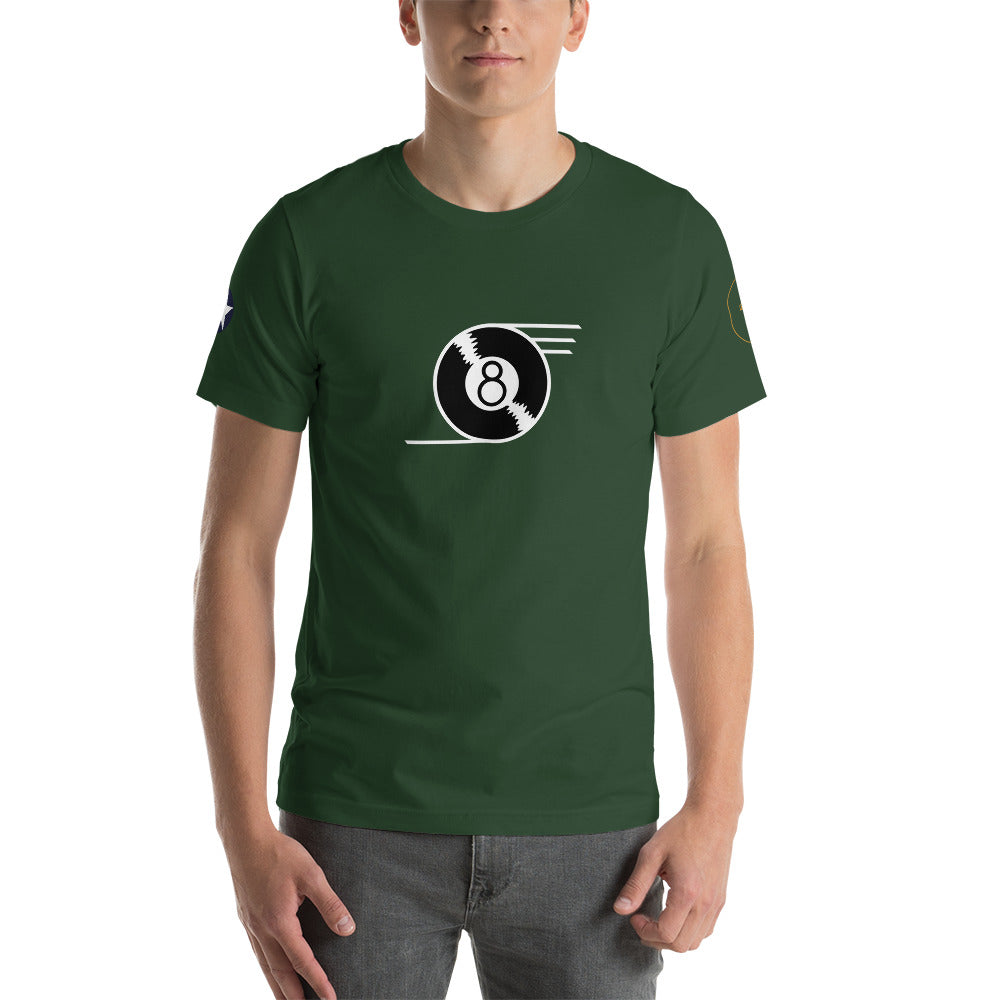 B-24 "Eight Ball" 41-23714 Short-Sleeve Unisex T-Shirt - I Love a Hangar