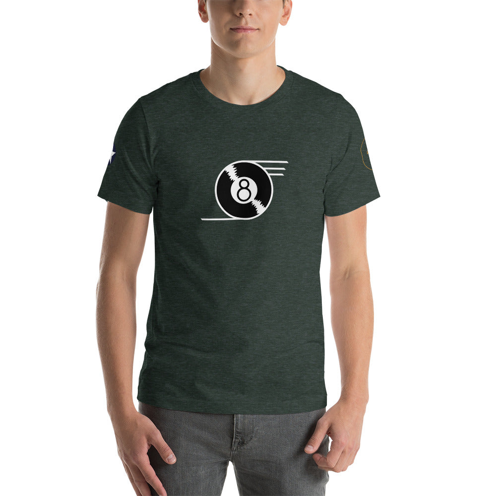 B-24 "Eight Ball" 41-23714 Short-Sleeve Unisex T-Shirt - I Love a Hangar