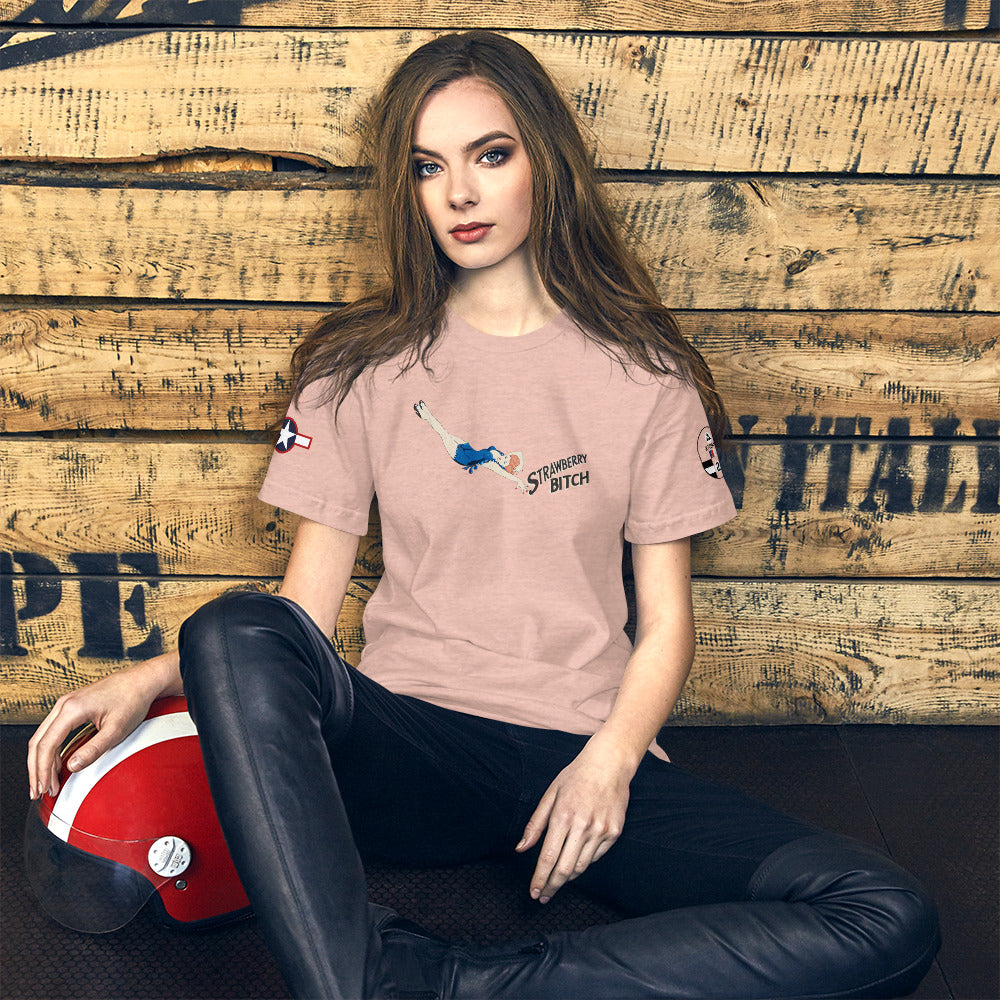 B-24 "Strawberry Bitch" 42-72843 Short-Sleeve Unisex Premium T-Shirt - I Love a Hangar