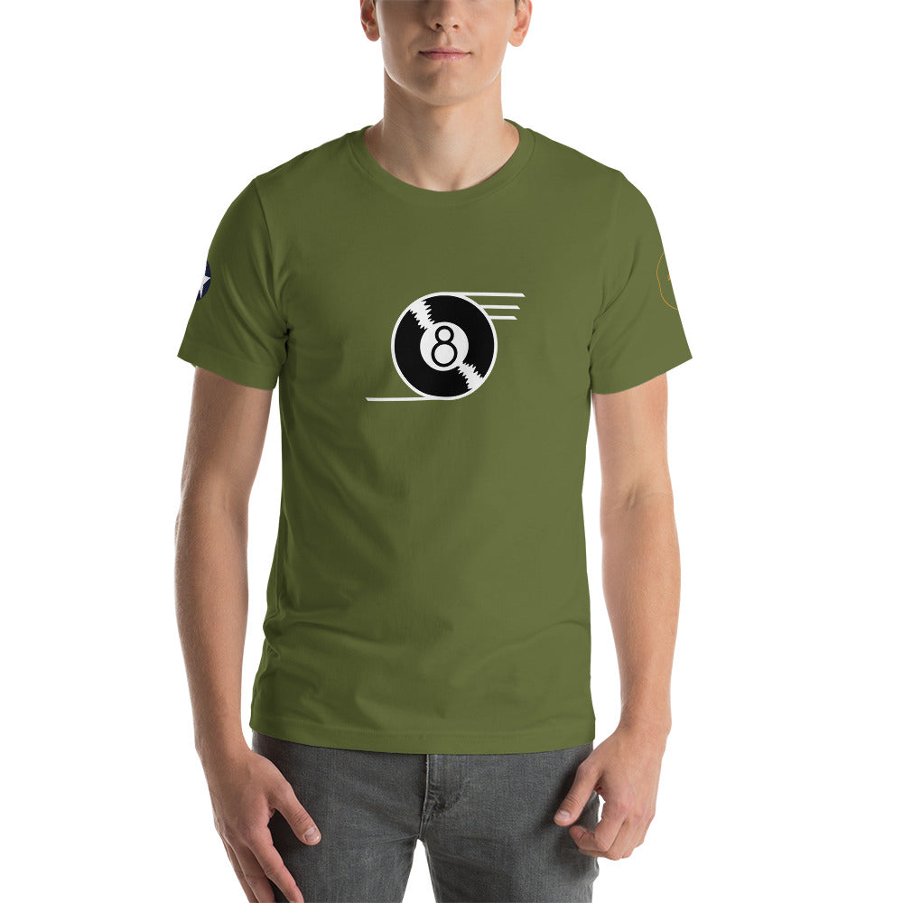 B-24 "Eight Ball" 41-23714 Short-Sleeve Unisex T-Shirt - I Love a Hangar