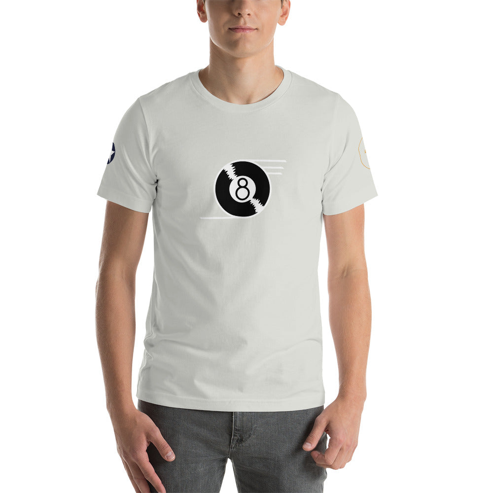 B-24 "Eight Ball" 41-23714 Short-Sleeve Unisex T-Shirt - I Love a Hangar