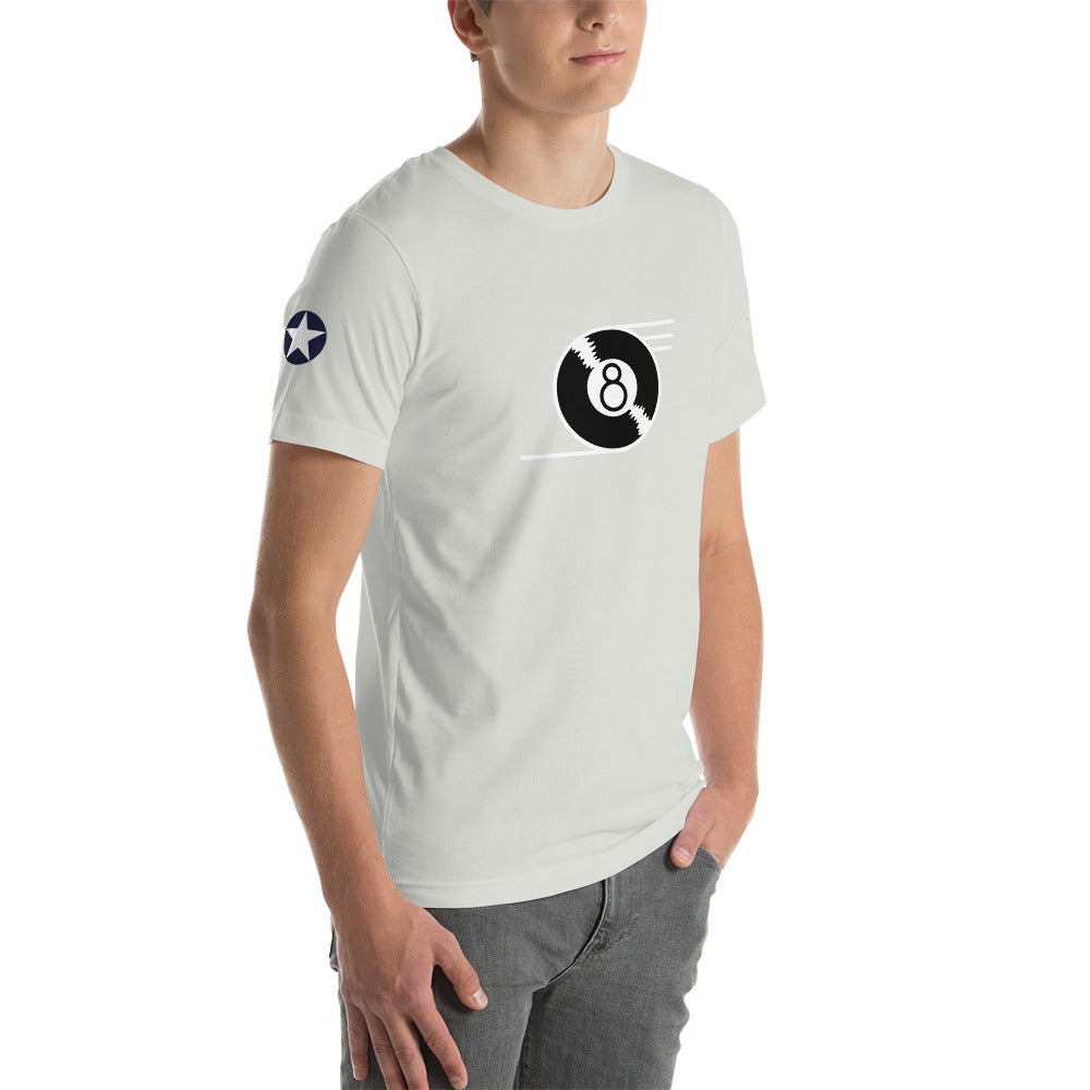 B-24 "Eight Ball" 41-23714 Short-Sleeve Unisex T-Shirt - I Love a Hangar