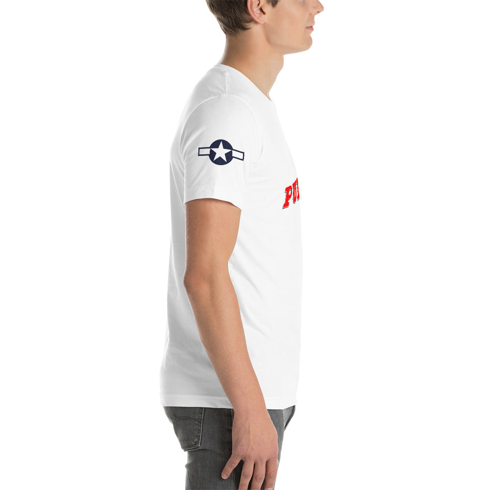 P-38 "Pudgy V" Short-Sleeve Unisex T-Shirt - I Love a Hangar