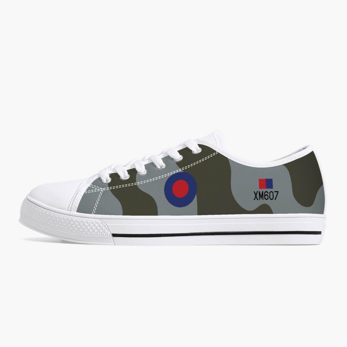 Avro Vulcan #607 Low Top Canvas Shoes - I Love a Hangar