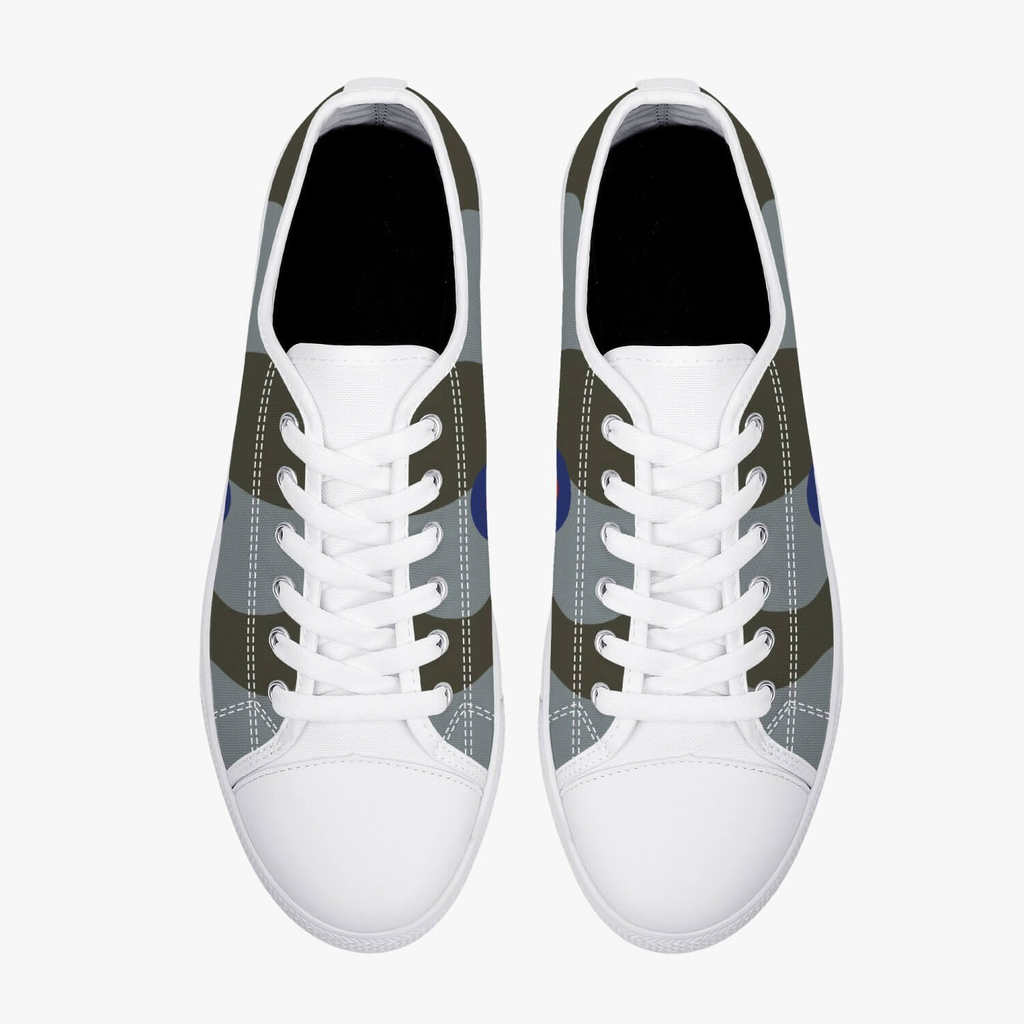 Avro Vulcan #607 Low Top Canvas Shoes - I Love a Hangar