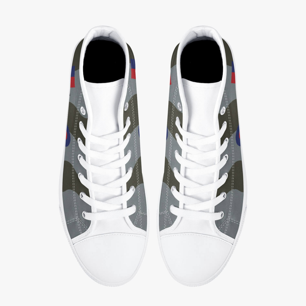 Avro Vulcan #607 High Top Canvas Shoes - I Love a Hangar