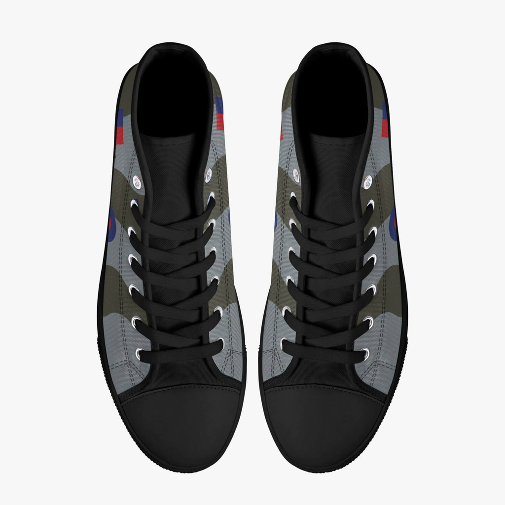 Avro Vulcan #607 High Top Canvas Shoes - I Love a Hangar