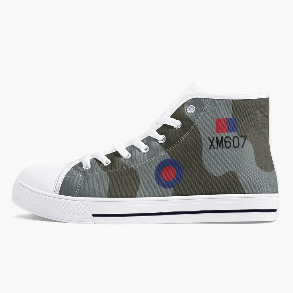 Avro Vulcan #607 High Top Canvas Shoes - I Love a Hangar