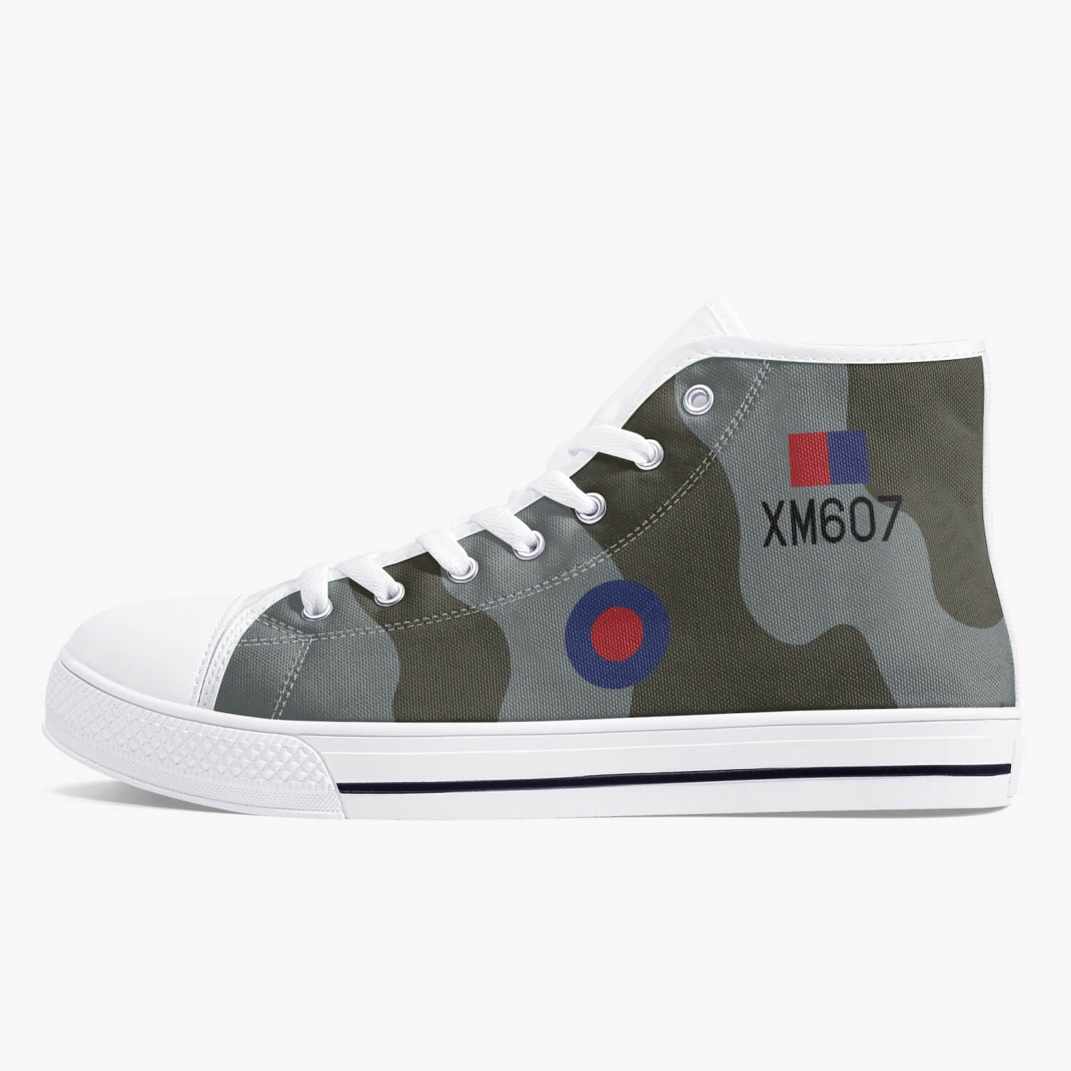 Avro Vulcan #607 High Top Canvas Shoes - I Love a Hangar